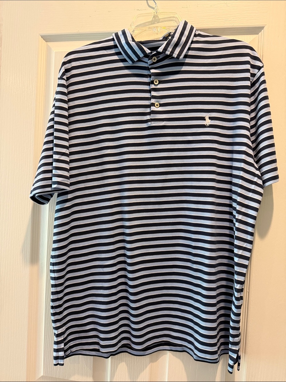 Polo by Ralph Lauren Navy and White Striped Polo